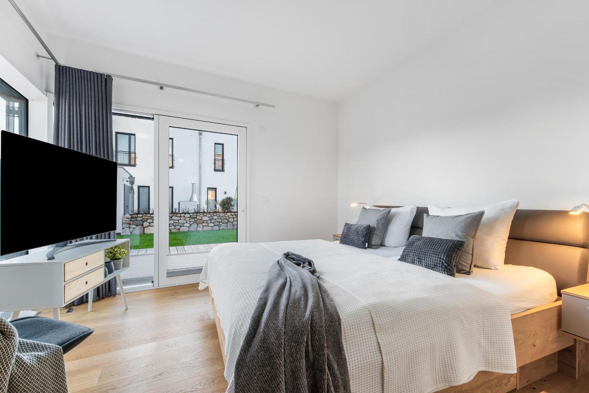 Villa King Erste Lage, Dachterrasse, Meerblick, Carport, Kamin, Sauna, Terrasse, Aussenrolllaeden Olpenitz Luaran gambar