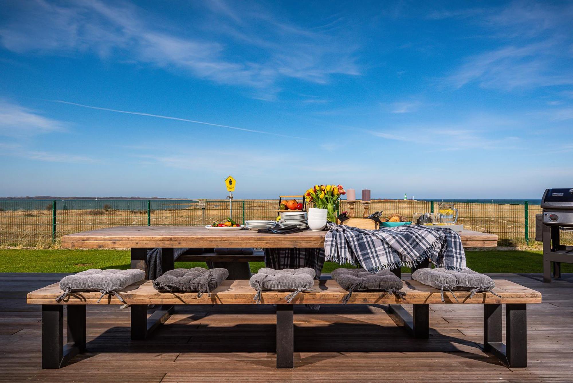 Villa King Erste Lage, Dachterrasse, Meerblick, Carport, Kamin, Sauna, Terrasse, Aussenrolllaeden Olpenitz Luaran gambar
