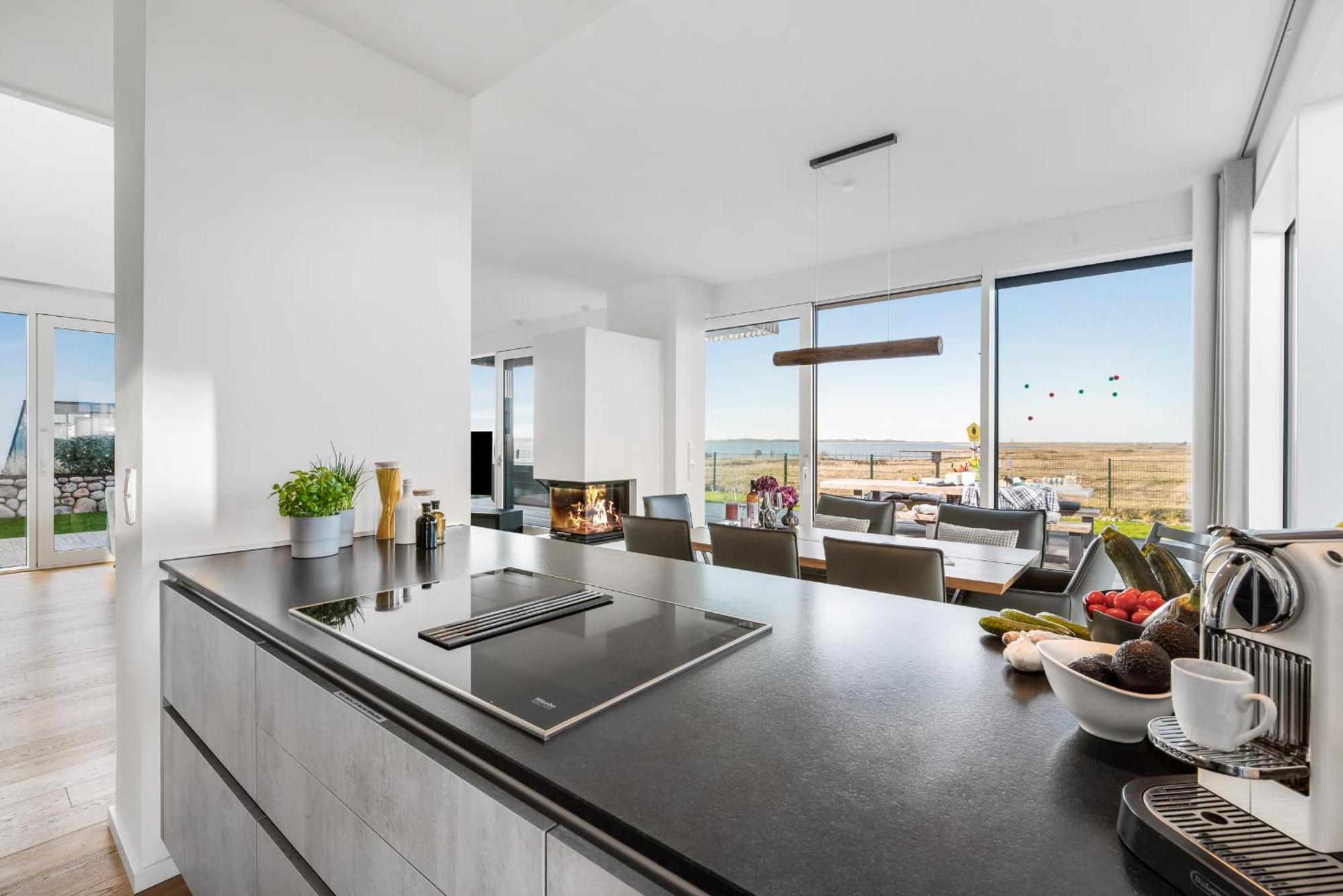 Villa King Erste Lage, Dachterrasse, Meerblick, Carport, Kamin, Sauna, Terrasse, Aussenrolllaeden Olpenitz Luaran gambar