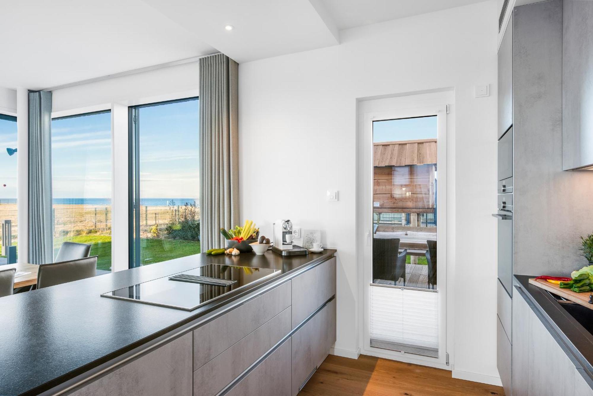 Villa King Erste Lage, Dachterrasse, Meerblick, Carport, Kamin, Sauna, Terrasse, Aussenrolllaeden Olpenitz Luaran gambar